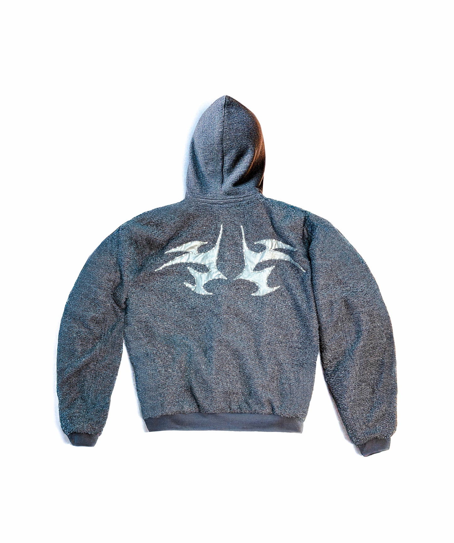 Grey Jacket with Tribal Design and Gems on the back