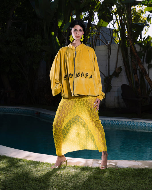 Jacket Mustard Oversized Logo