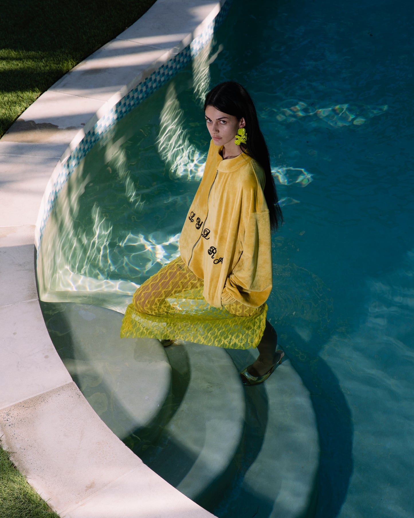 Jacket Mustard Oversized Logo