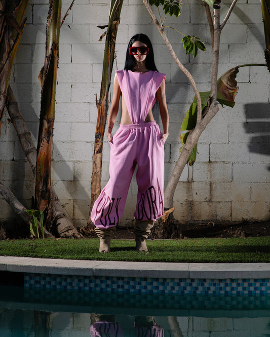 Bubblegum Pink Logo Sweatpants